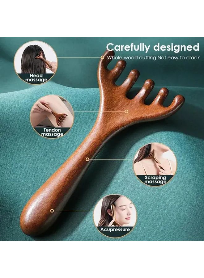 Polypropylene Scalp Massage Tool Handheld Spine Scratcher For Hair Care Wellness Relaxation 1pc - Image 1